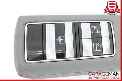 07-13 Mercedes W221 S550 Rear Left Side Door Window Switch Control Trim Gray OEM