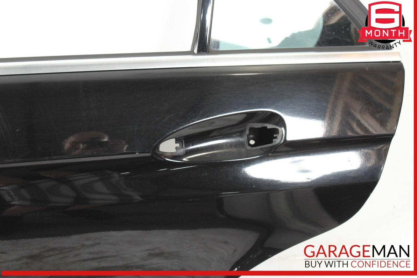 10-16 Mercedes W212 E350 E63 AMG Sedan Rear Left Side Door Shell Black OEM