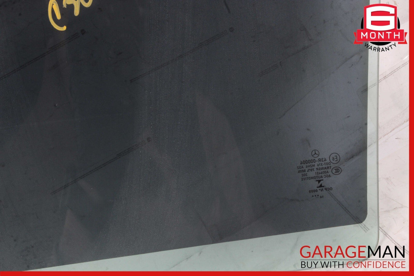 15-21 Mercedes W205 C300 350e C400 Rear Right Side Door Window Glass OEM