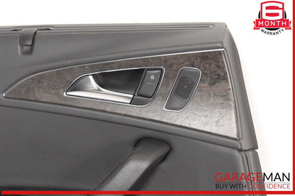 12-18 Audi A6 Rear Left Driver Side Interior Door Trim Panel Cover Assembly OEM