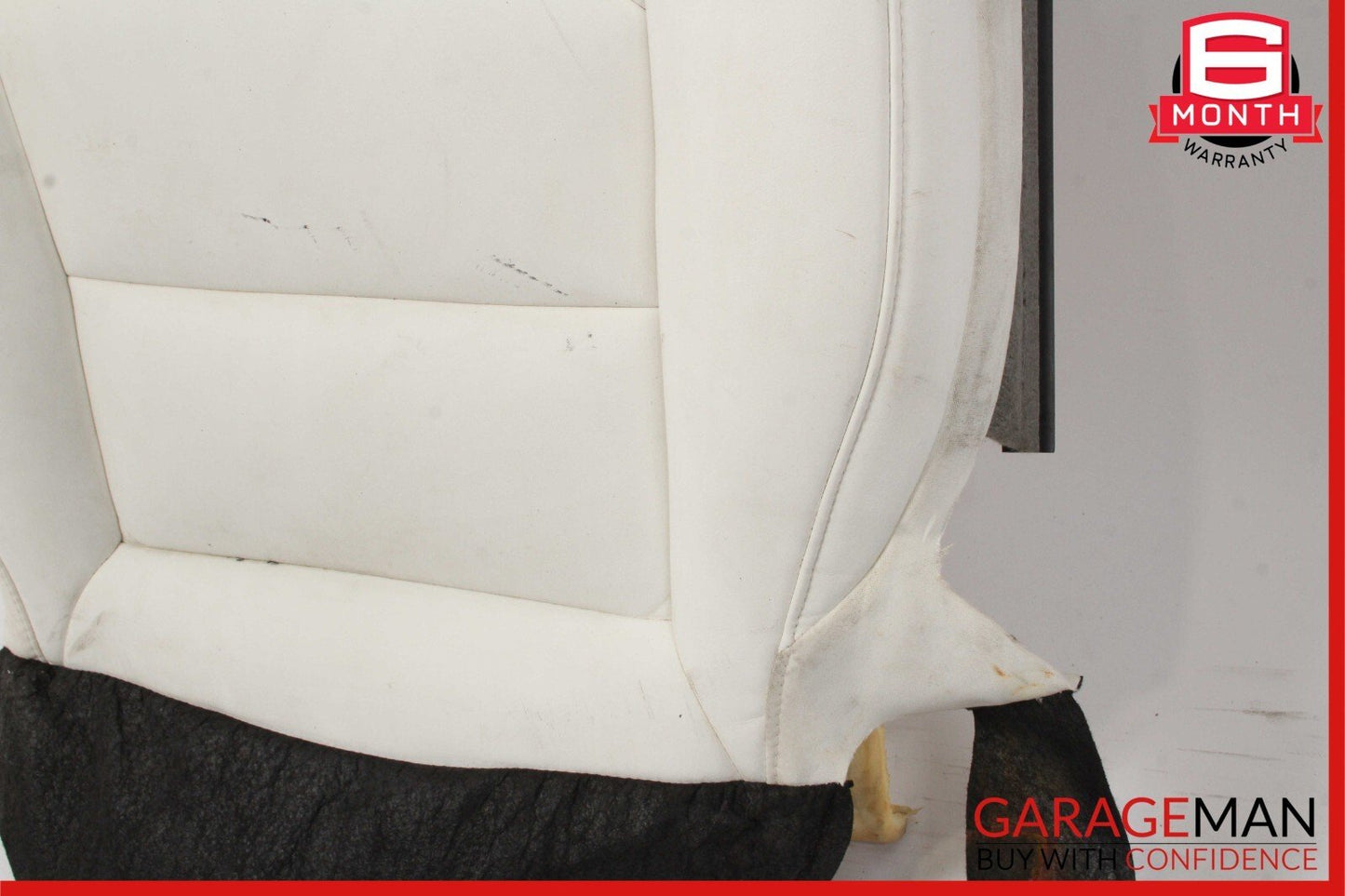 17-22 Tesla Model 3 Front Right Passenger Side Bottom Lower Seat Cushion White