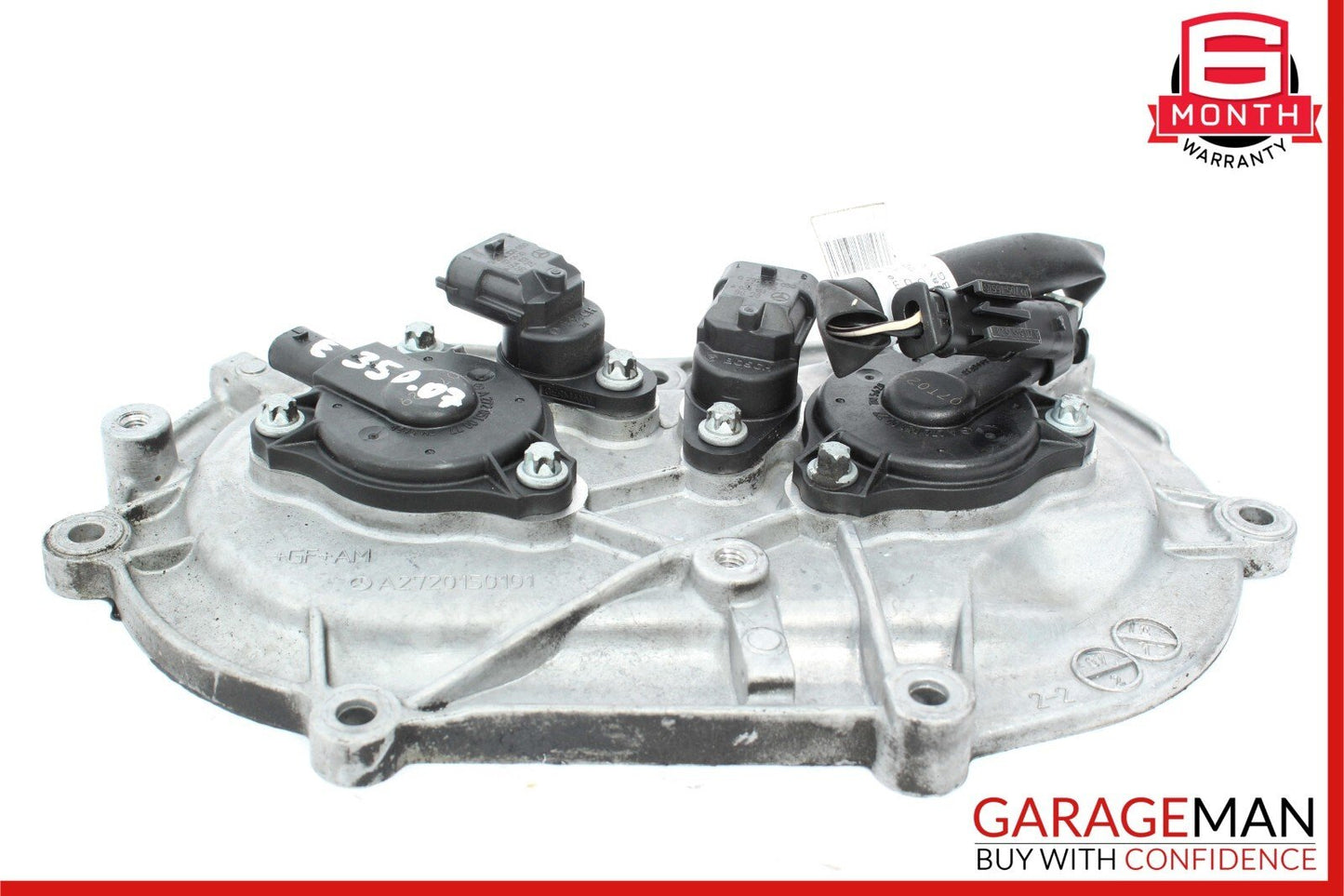 06-13 Mercedes W211 E350 S550 Front Right Engine Timing Chain Cover Plate OEM