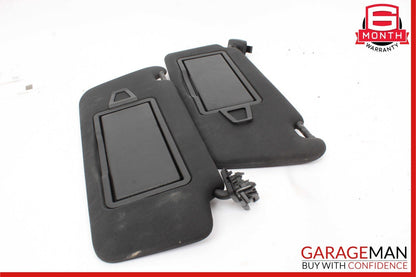 08-14 Mercedes C250 C350 Front Right and Left Sunvisor Sun Visor Cover Set Black