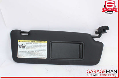 14-17 Audi Q5 SQ5 Front Right Side Sun Visor Sunvisor Black 8U0857552F OEM