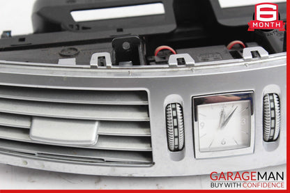 07-13 Mercedes W221 S550 S65 Dashboard Center Dash A/C Air Vent Trim Clock Assy