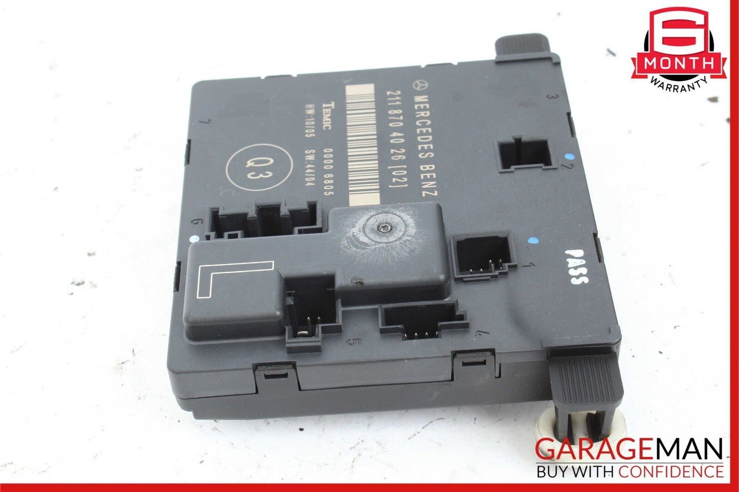 03-09 Mercedes W211 E350 E63 AMG Rear Left Driver Side Door Control Module Unit