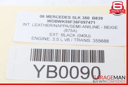 05-11 Mercedes R171 SLK300 SLK280 Heating Heated Seat Control Module Unit OEM