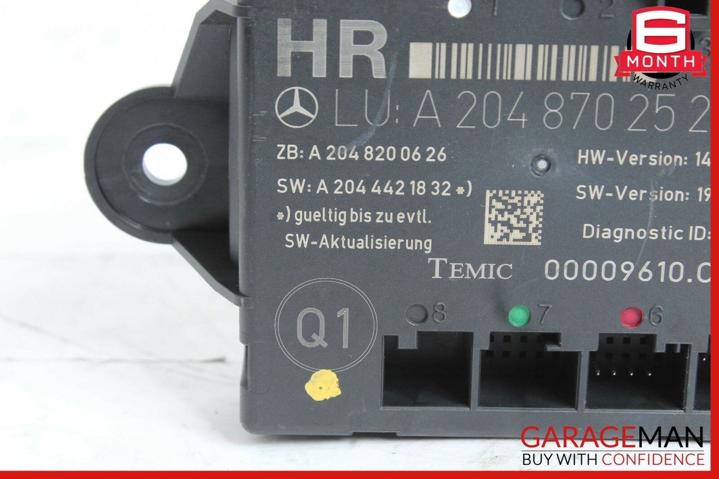 08-14 Mercedes W204 C300 C350 Rear Right Side Door Control Module 2048702526 OEM