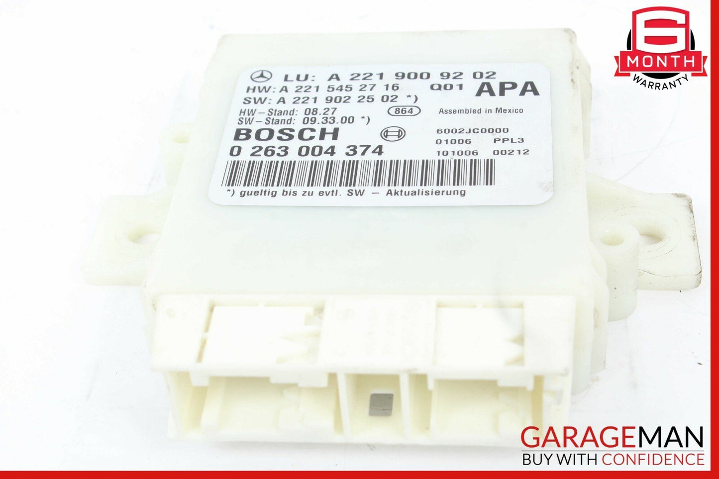 07-13 Mercedes W221 S400 S550 S63 AMG Rear Parking Parktronic Control Module OEM