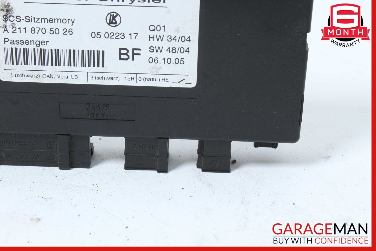 05-12 Mercedes W211 E350 GL450 Front Right Side Under Seat Control Module OEM