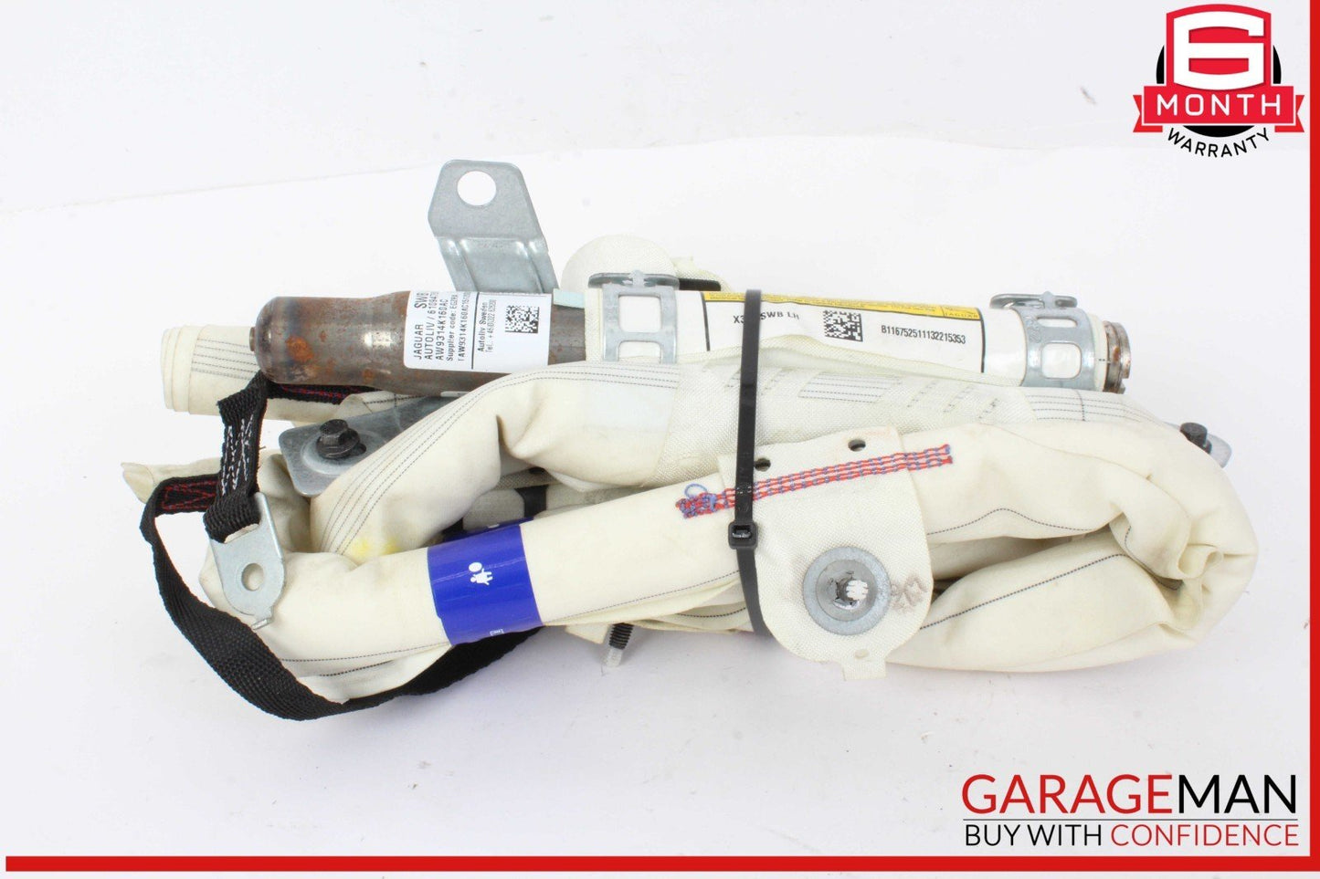 10-17 Jaguar XJ Left Driver Side Roof Curtain Airbag Air Bag AW9314K160AC OEM