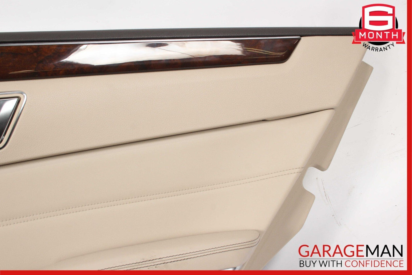 14-16 Mercedes W212 E350 E550 Rear Right Interior Door Panel Trim Cover Beige