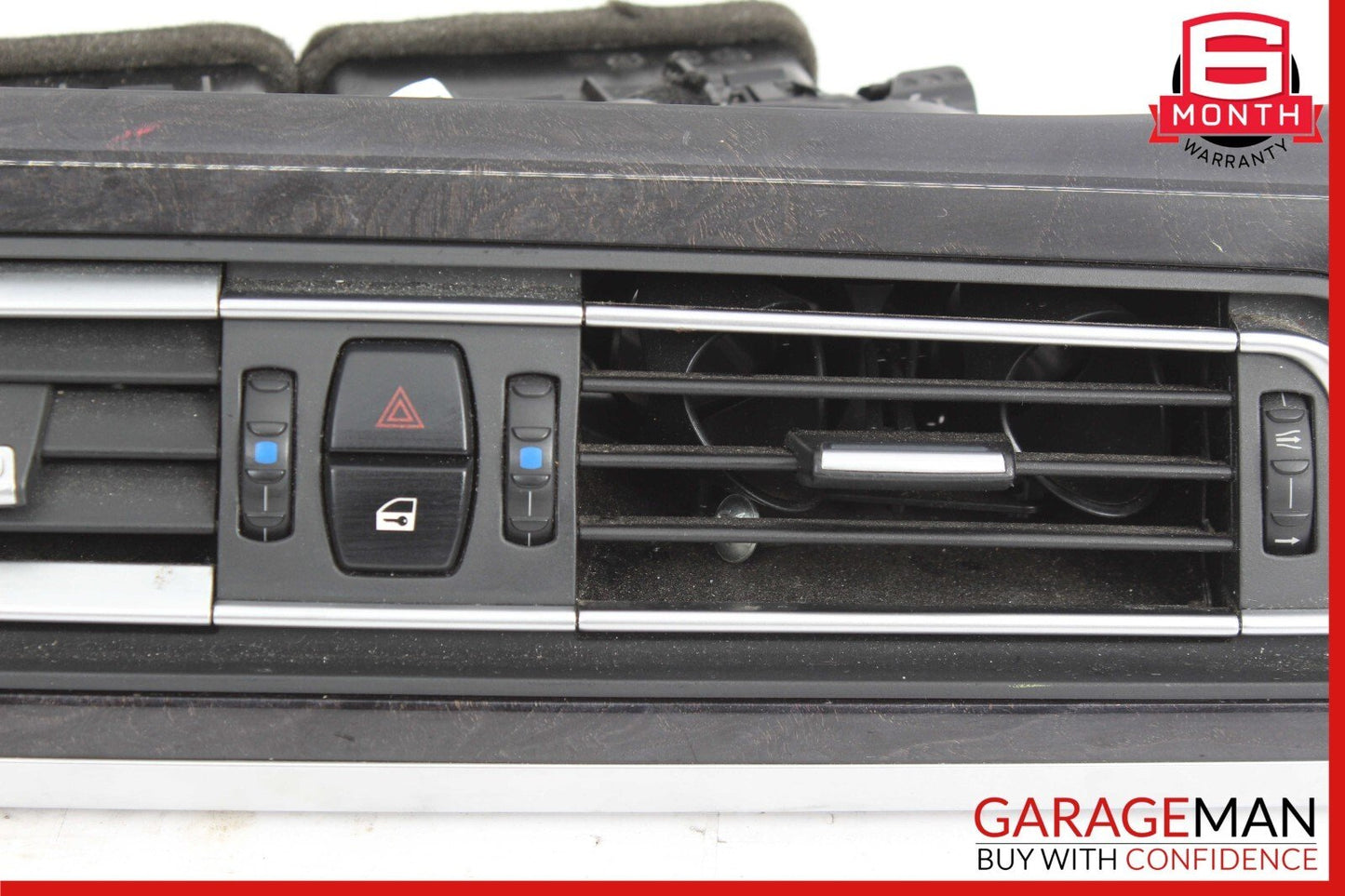 09-15 BMW 750i 750Li F01 F02 Front Center Dash Air Vents AC Heater With Hazard