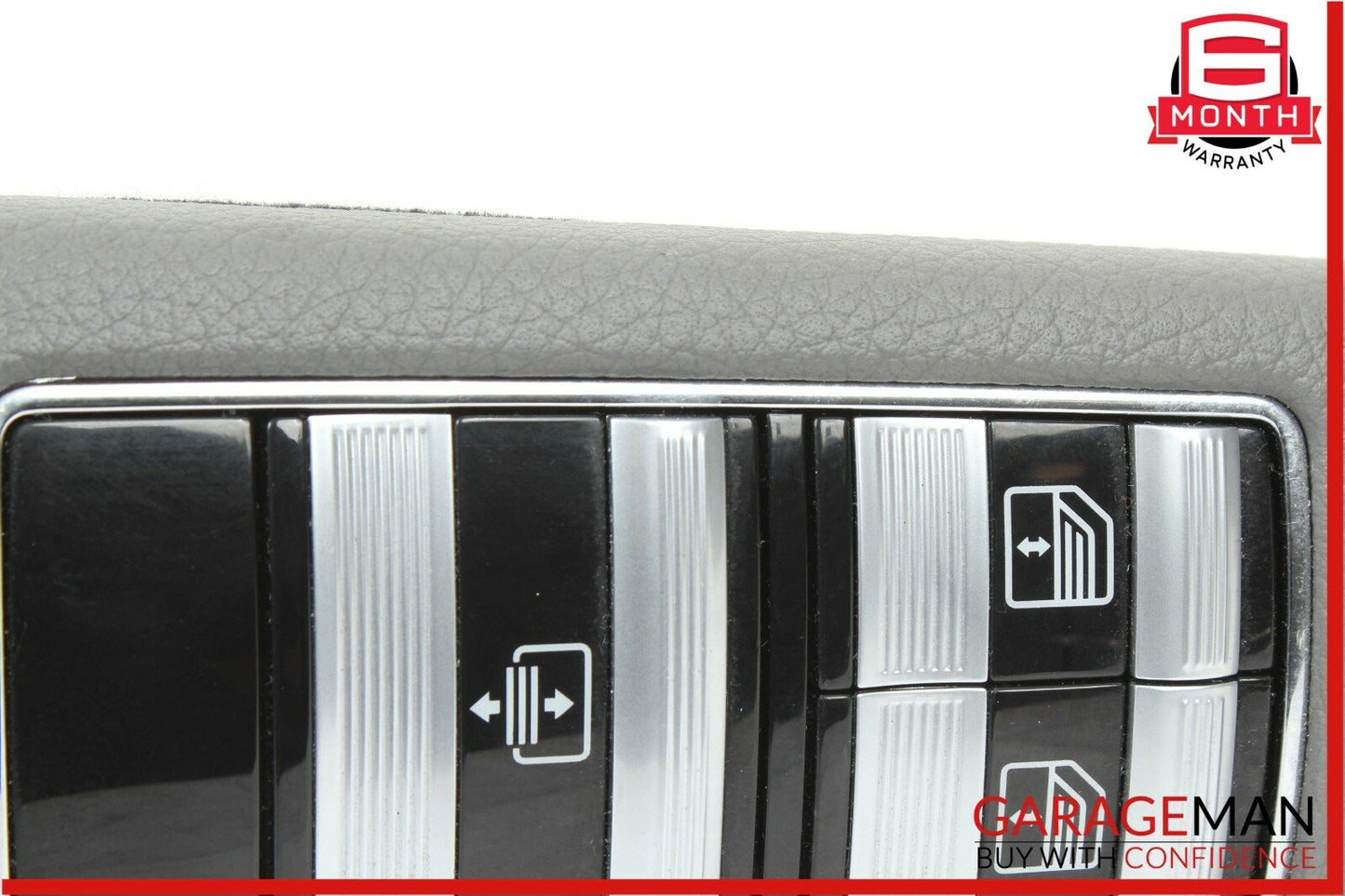 07-13 Mercedes W221 S550 Rear Left Side Door Window Switch Control Trim Grey