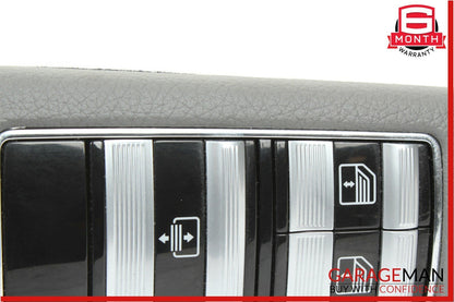 07-13 Mercedes W221 S550 Rear Left Side Door Window Switch Control Trim Grey
