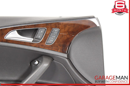 12-18 Audi A6 S6 Front Left Driver Side Interior Door Panel OEM