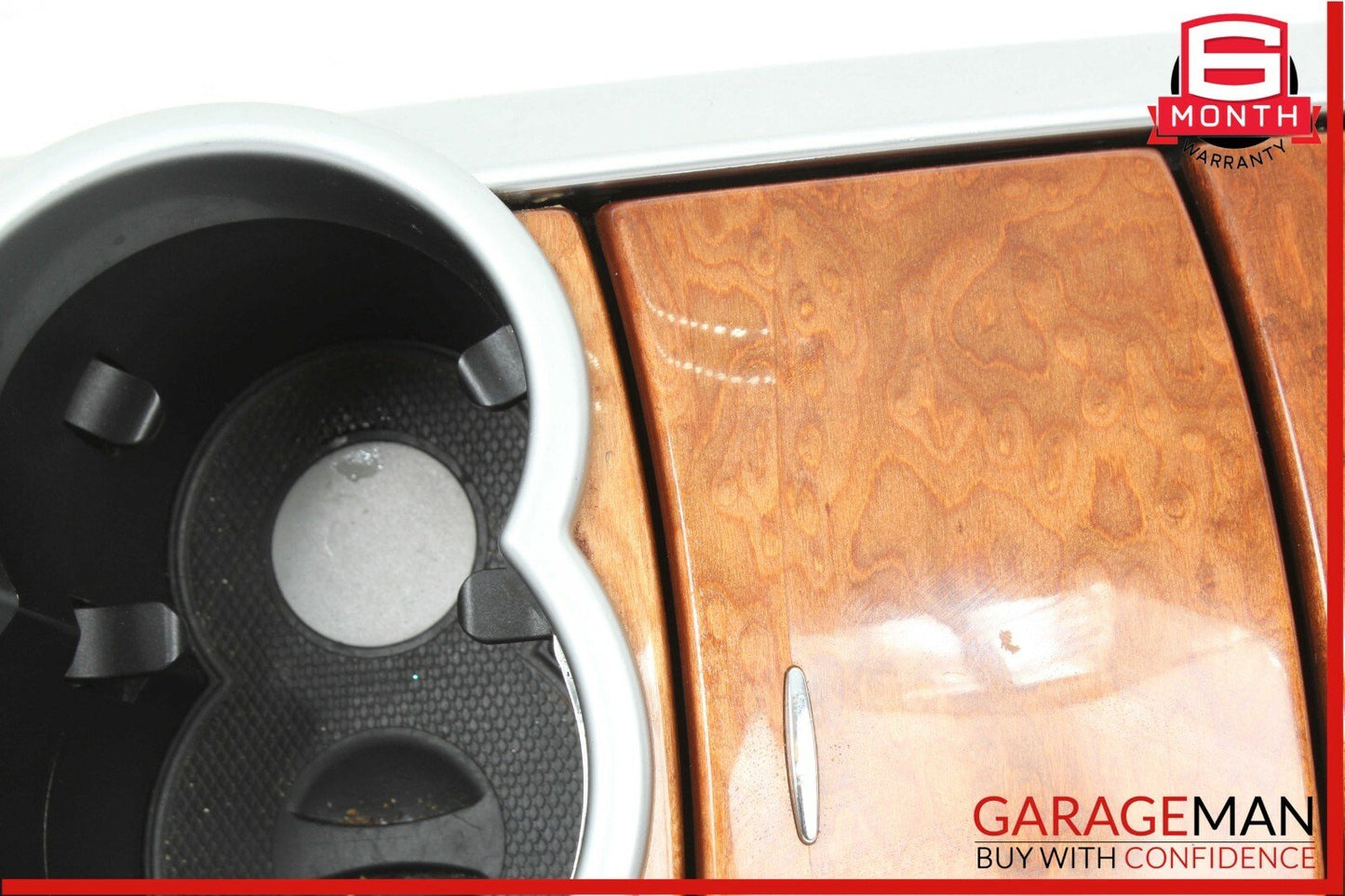 06-09 Mercedes W251 R350 Center Console Cup Holder Ashtray Cover Assembly Wood