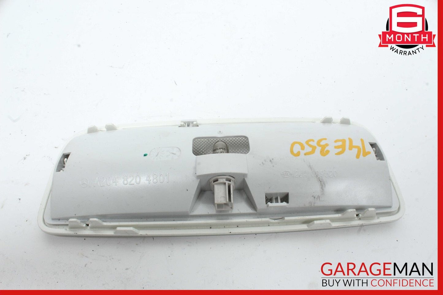 08-17 Mercedes W204 C350 Coupe Rear Overhead Dome Light Lamp Gray OEM