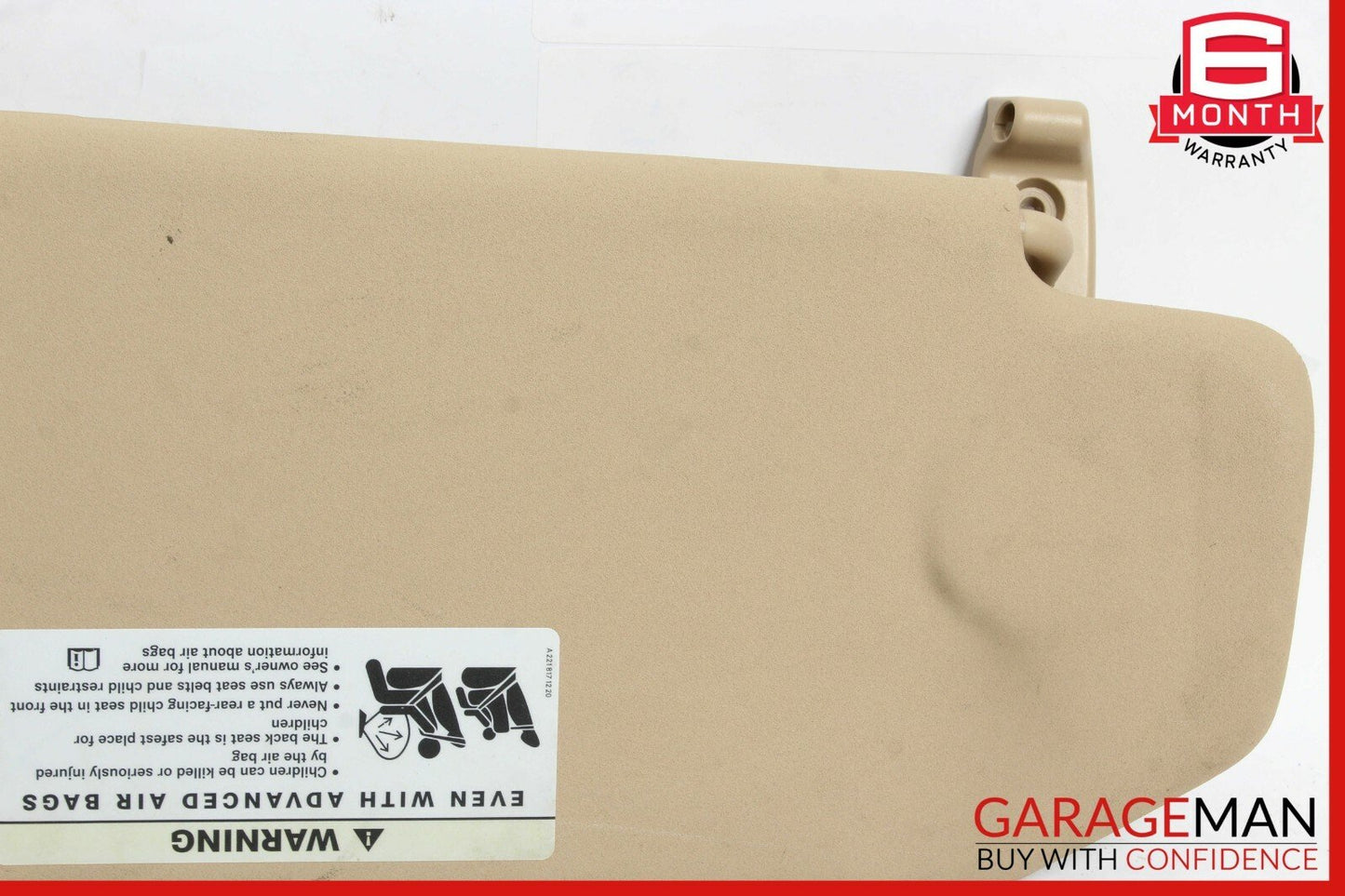 09-13 Mercedes W251 R350 R320 Front left Side Sun Visor Sun Shade Brown OEM