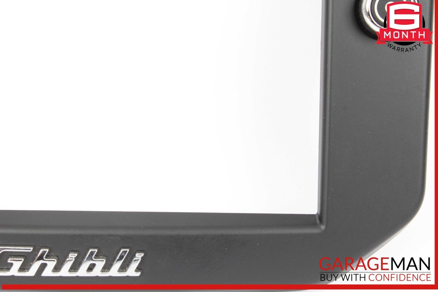 14-17 Maserati Ghibli Dashboard Dash Display Screen Trim Bezel Cover Black OEM
