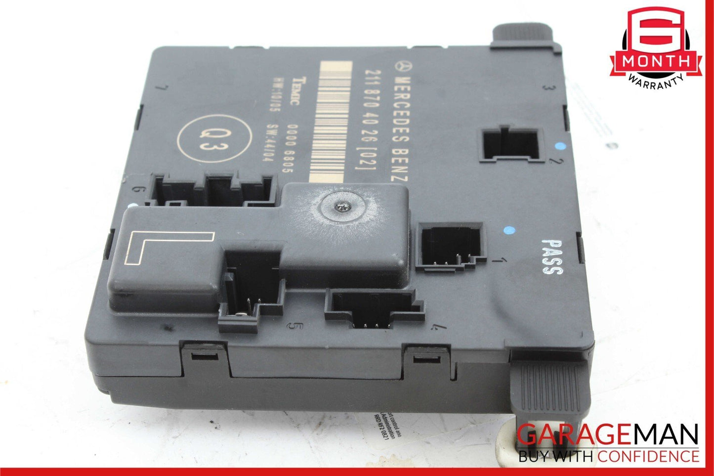 03-09 Mercedes W211 E350 E63 AMG Rear Left Driver Side Door Control Module Unit