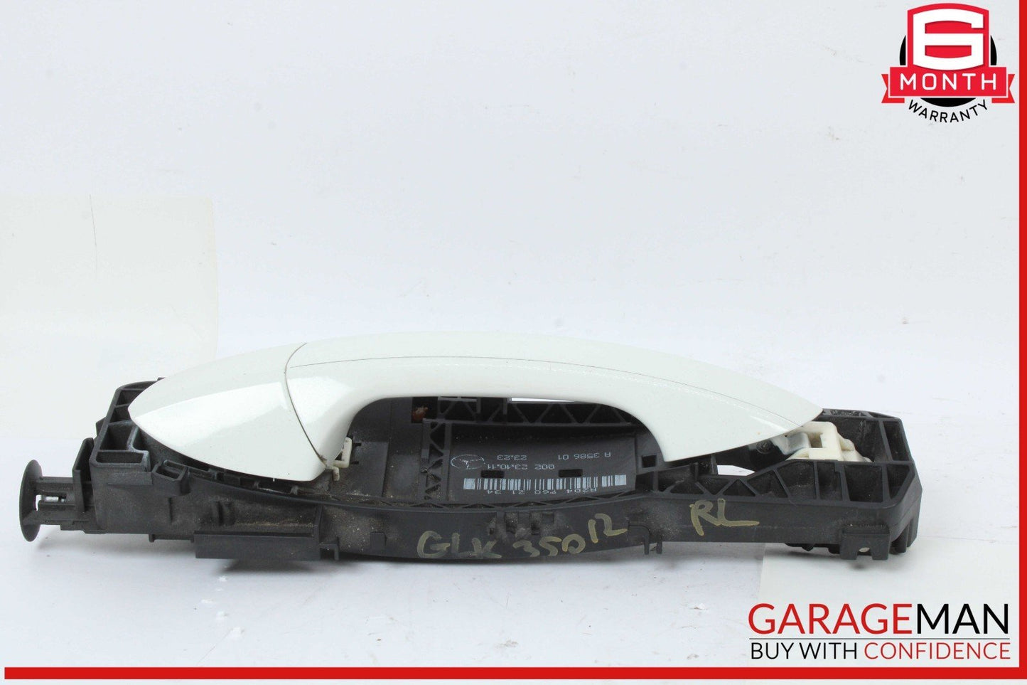 08-15 Mercedes X204 GLK350 Rear Left Driver Side Exterior Door Handle White OEM