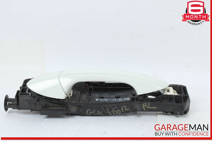 08-15 Mercedes X204 GLK350 Rear Left Driver Side Exterior Door Handle White OEM