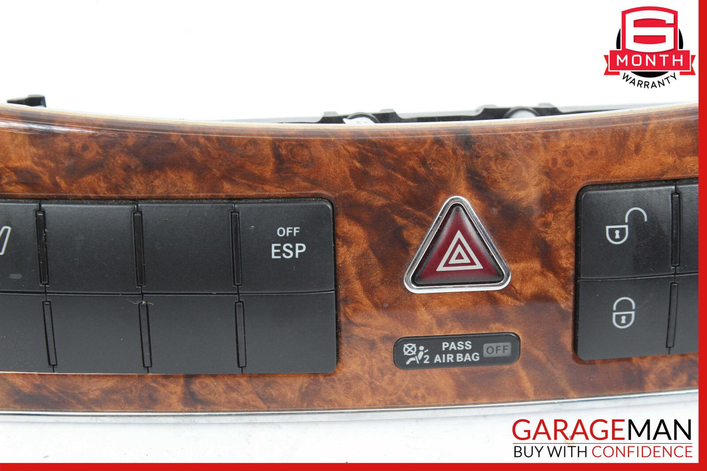 05-09 Mercedes W209 CLK350 CLK63 Heated Seat ESP Hazard Light Switch Controls