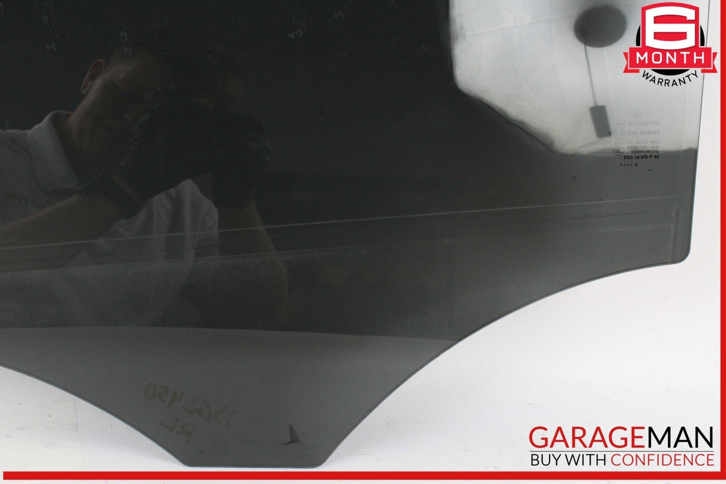 13-19 Mercedes X166 GL450 GLS550 Rear Left Driver Side Door Window Glass OEM