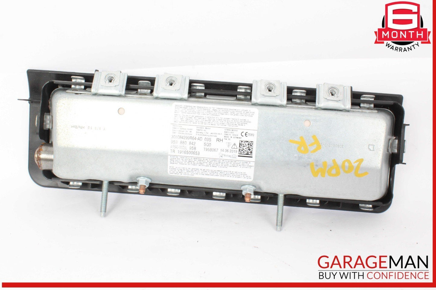 15-24 Porsche Macan 95B Front Right Side Dash Knee SRS Airbag Air Bag OEM