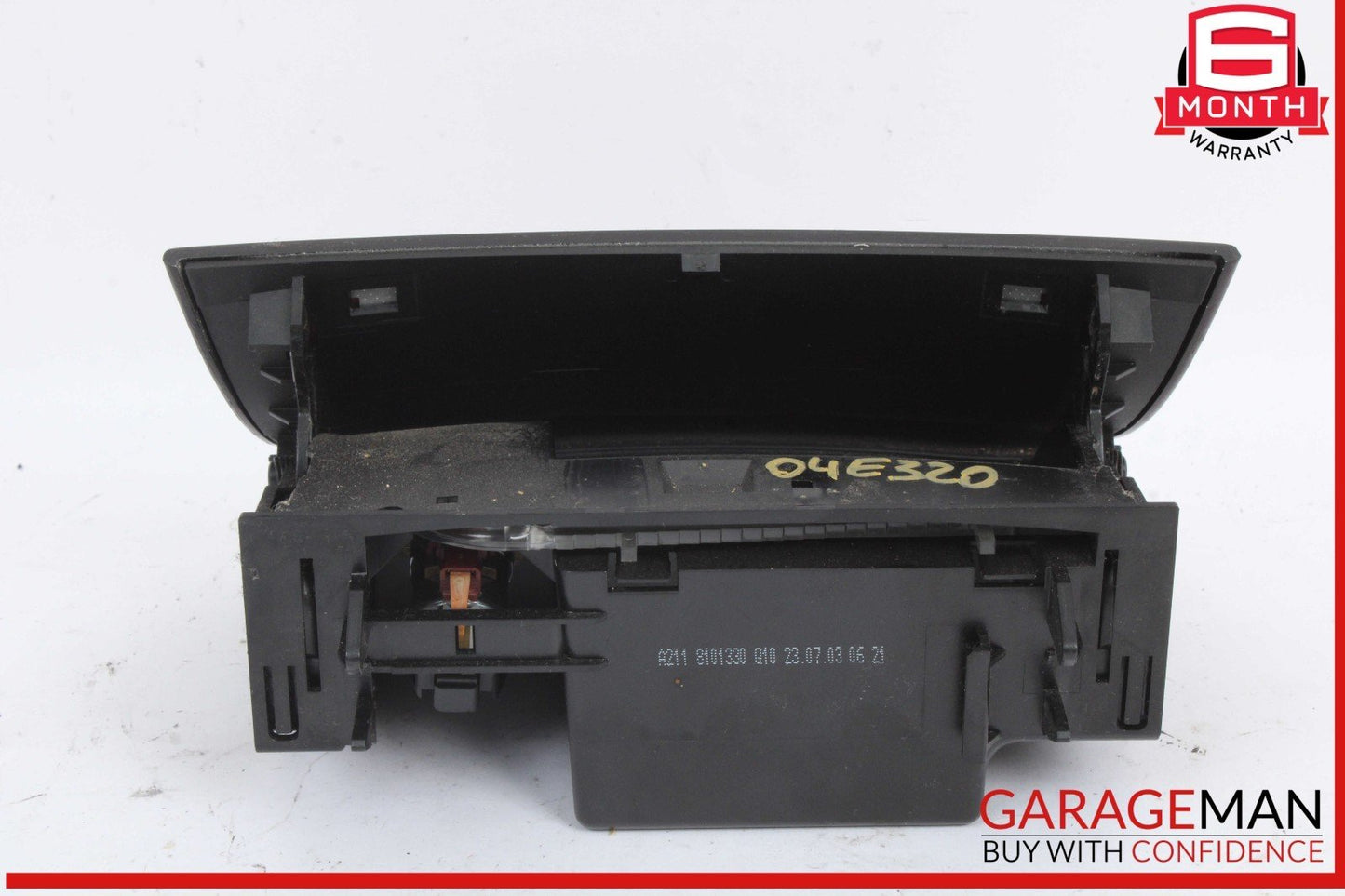 03-11 Mercedes W211 E320 Front Center Ashtray Storage Compartment 2118101330 OEM