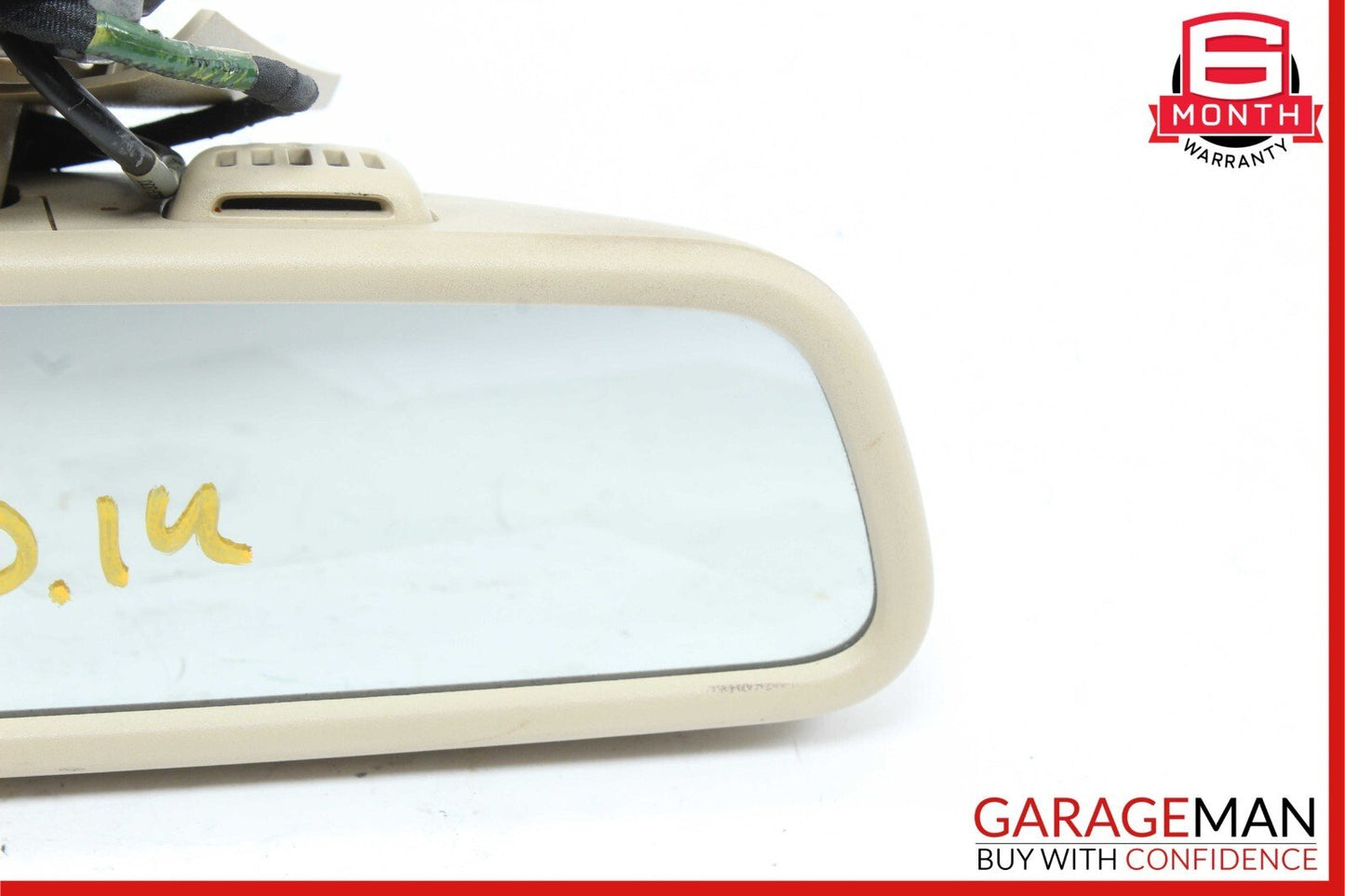 08-14 Mercedes W204 C250 C350 Top Upper Rear View Mirror Assembly Beige