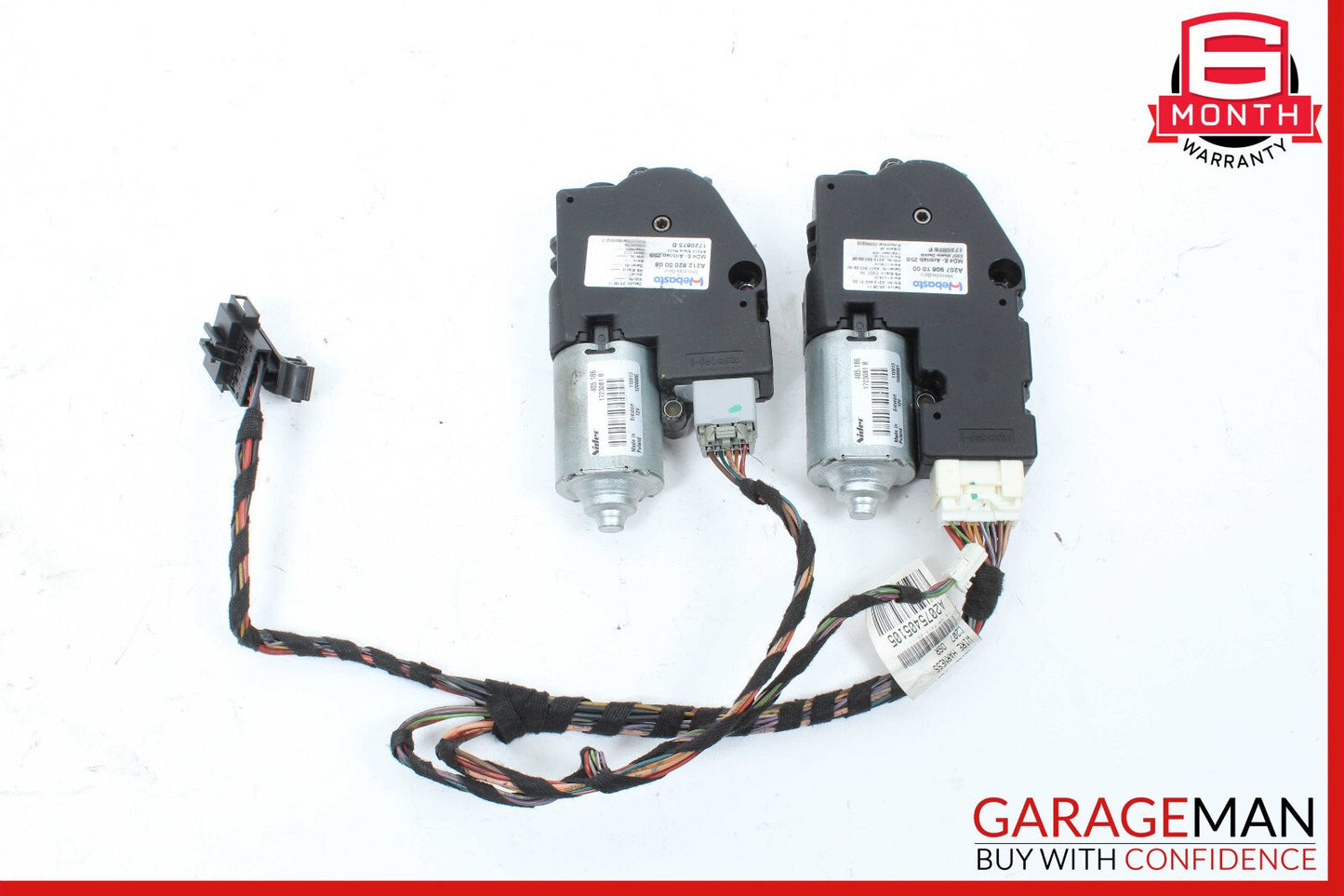 10-17 Mercedes C250 E350 Sunroof Sliding Roof & Sun Shade Roller Blind Motor Set