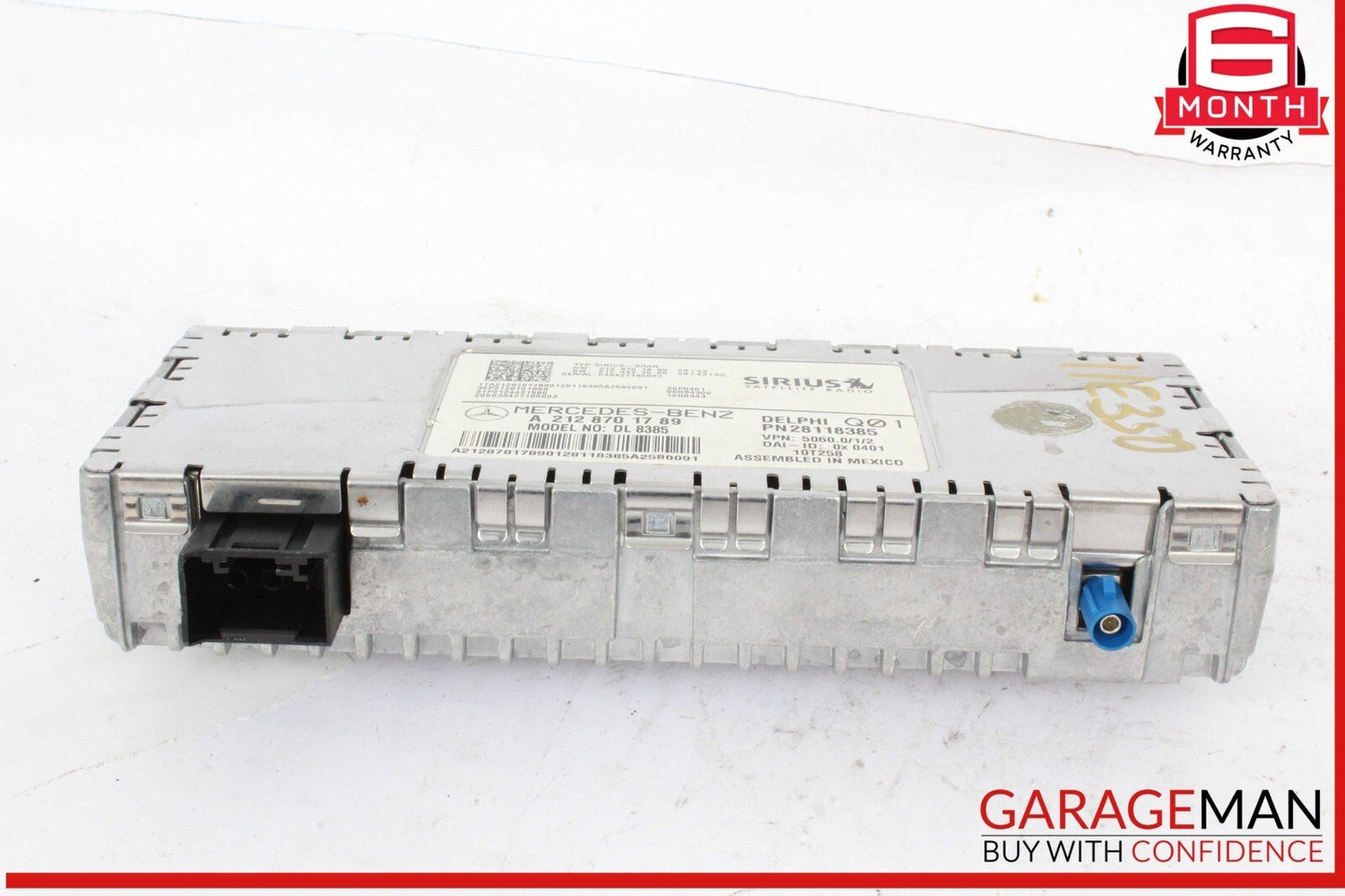 08-14 Mercedes W212 E350 Wagon C350 Sirius Satellite Radio Receiver Module OEM