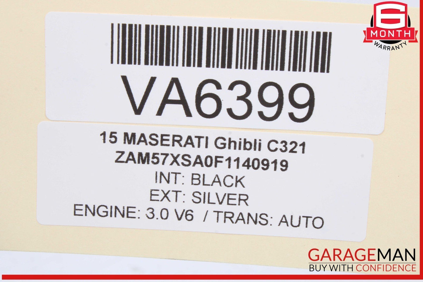 14-17 Maserati Ghibli Quattroporte Front Bumper PDC Parking Sensors Set of 4 OEM