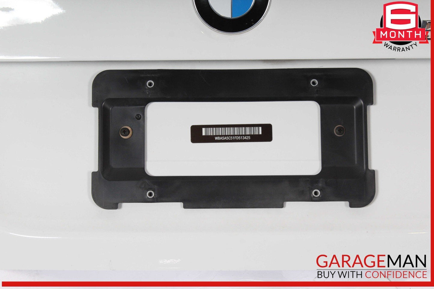 11-16 BMW 528i Rear Trunk Lid Deck Shell Panel Cover OEM