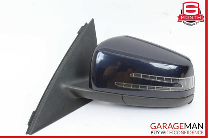 12-14 Mercedes W204 C250 C300 Front Left Side Mirror Door Rear View Black OEM