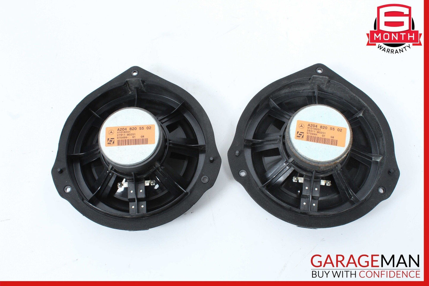 08-18 Mercedes W204 C300 4MATIC Front Door Audio Speaker Logic 7 Set of 2 Pc