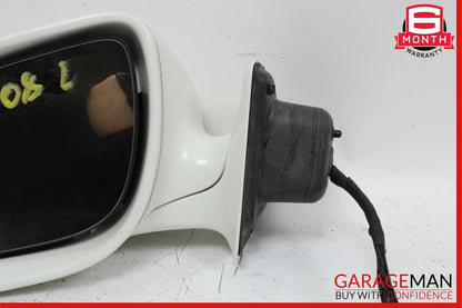 07-09 Mercedes W211 E350 Front Left Side Mirror Door Rear View White OEM