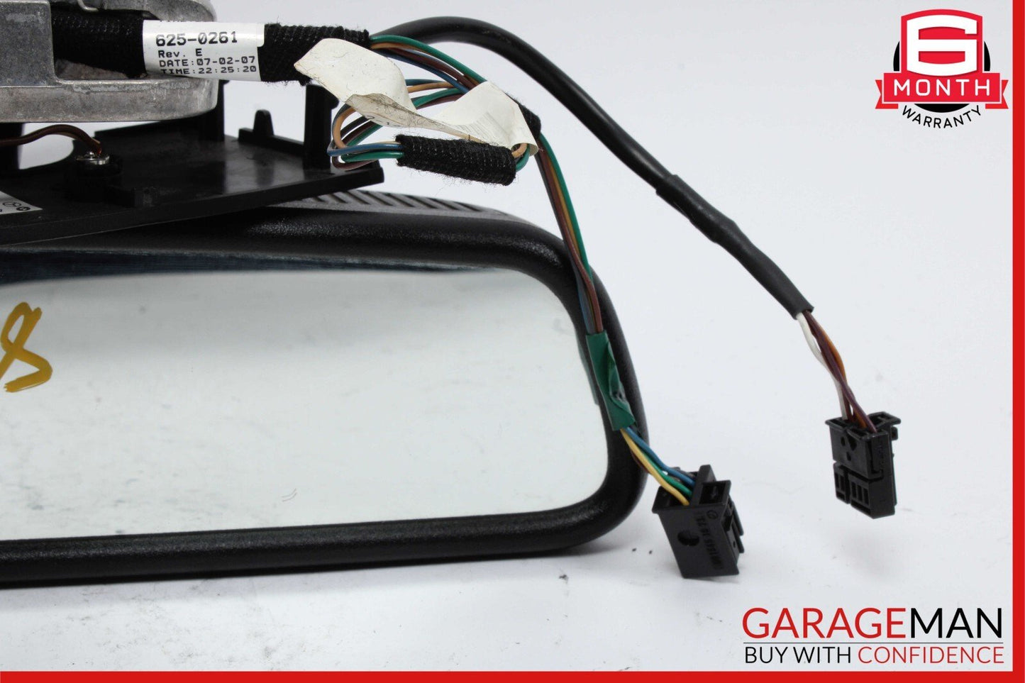07-09 Mercedes W221 S550 Interior Top Upper Rear View Inside Dim Mirror Black