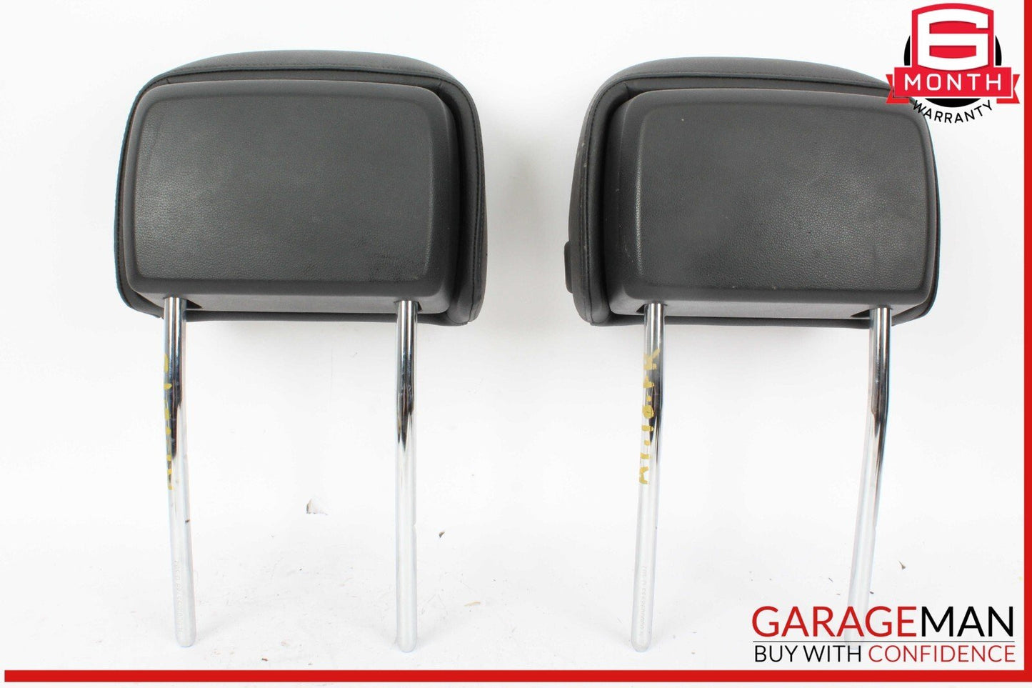 17-19 Audi A4 Front Left & Front Right Side Head Rest Headrest Black OEM