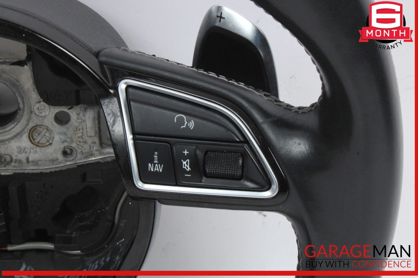 14-16 Audi SQ5 Q5 Front Left Driver Side Steering Wheel w/ Paddle Shifters OEM