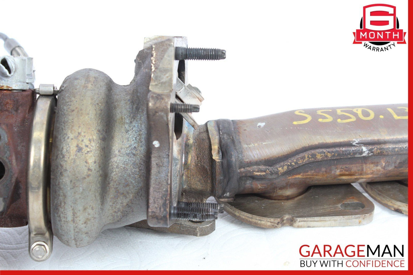 12-18 Mercedes S550 E550 M278 4.7L Left Side Turbocharger Turbo Charger Manifold