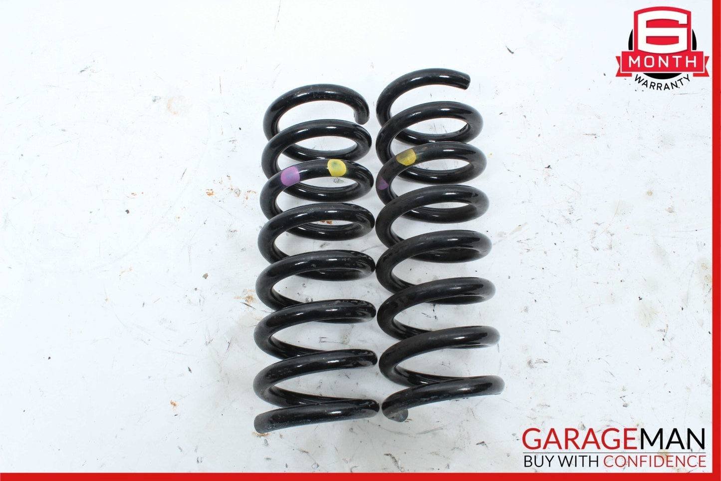 08-15 Mercedes W204 C250 Rear Left & Right Shock Absorber Coil Spring Set OEM