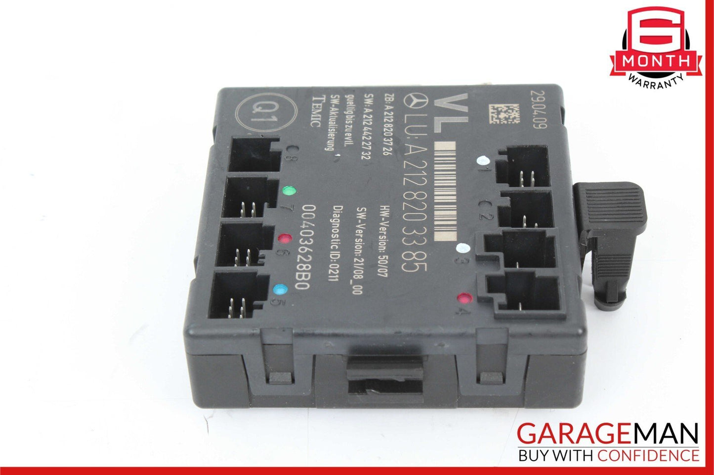 08-18 Mercedes W212 E350 SLK350 E400 E350 Front Left Side Door Control Module