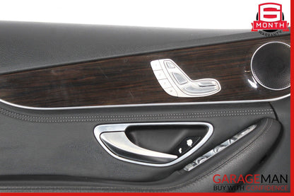 15-16 Mercedes W205 C300 C350e Front Left Side Interior Door Panel Trim Assy OEM