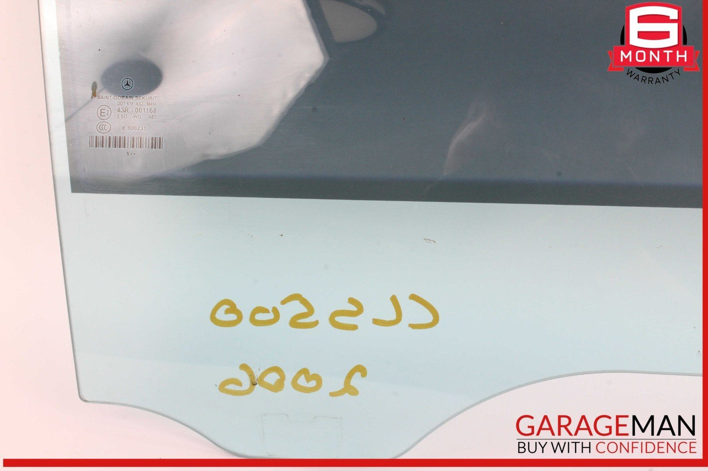 06-11 Mercedes W219 CLS500 CLS550 Rear Right Passenger Side Door Window Glass