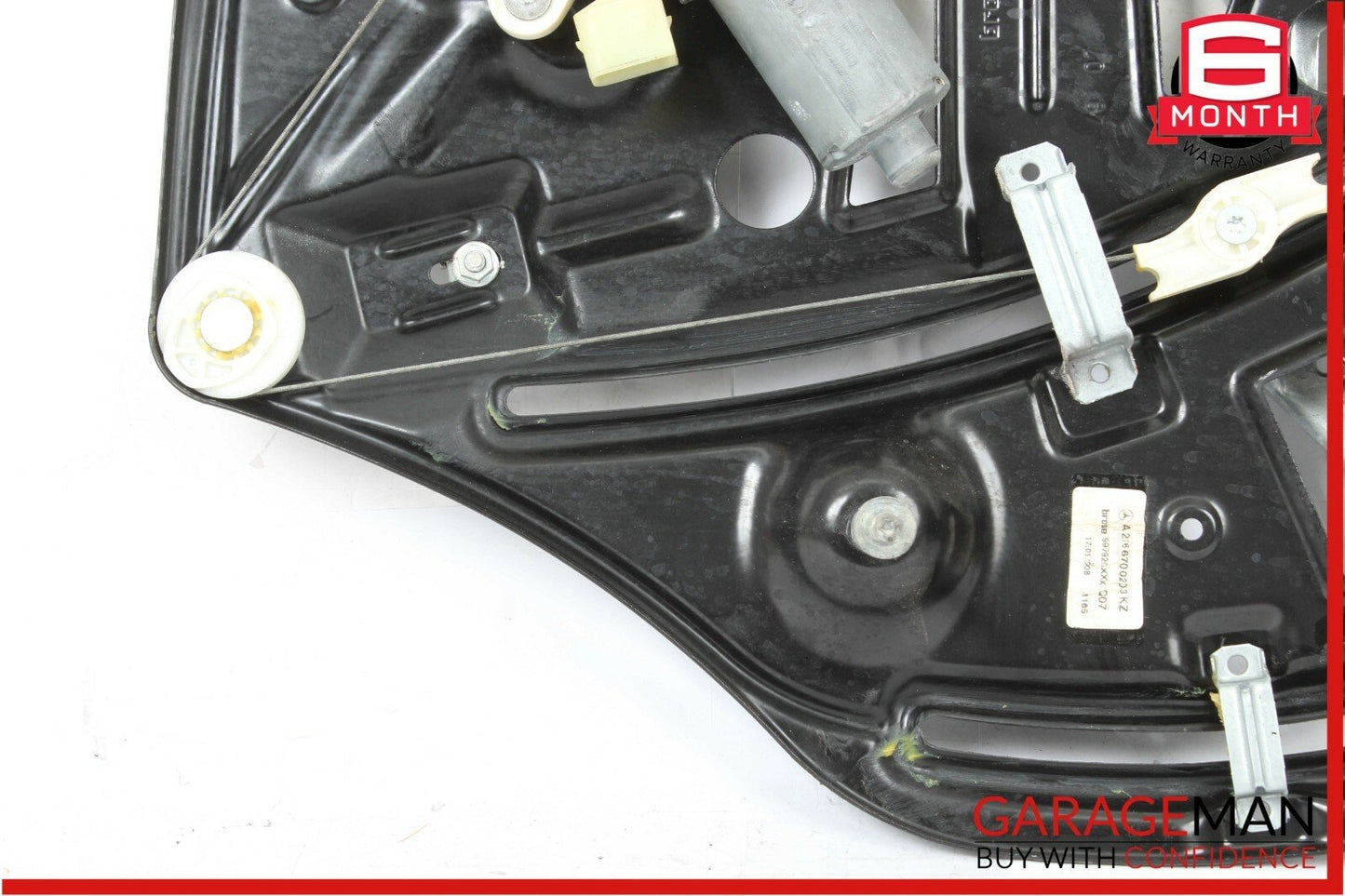 07-14 Mercedes W216 CL550 Rear Right Side Door Window Regulator Motor Frame