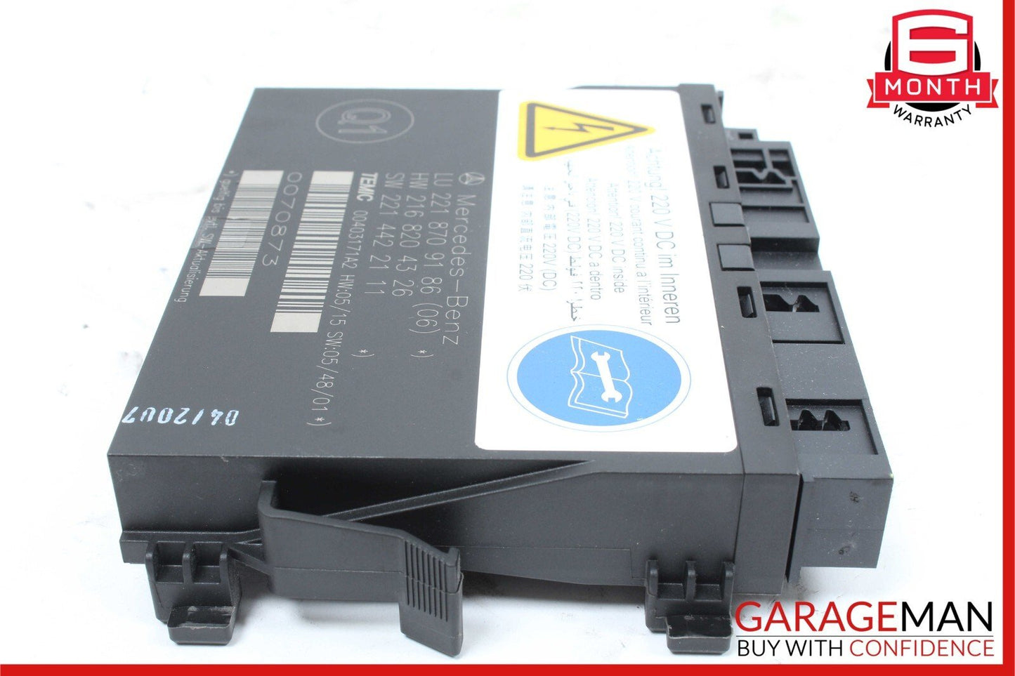 07-10 Mercedes W221 S63 AMG Front Right or Left Seat Contour Control Module OEM