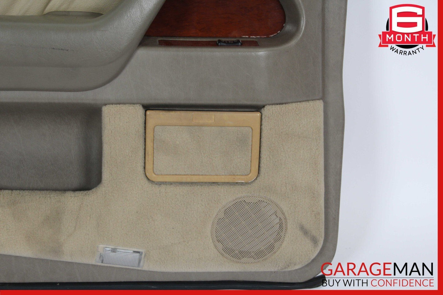 94-99 Mercedes W140 S320 Rear Left Side Interior Door Panel Trim Cover Beige